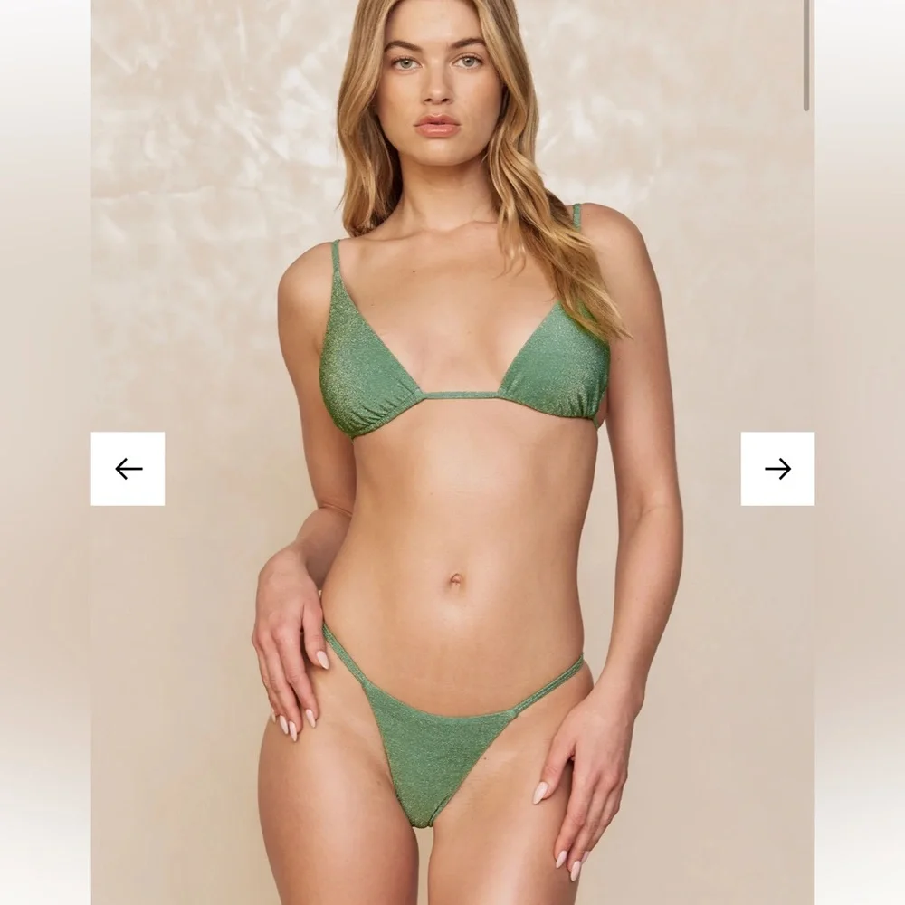 🌿🦋 Monday Swimwear Bikini BARBADOS BOTTOM - POND SHIMMER• New